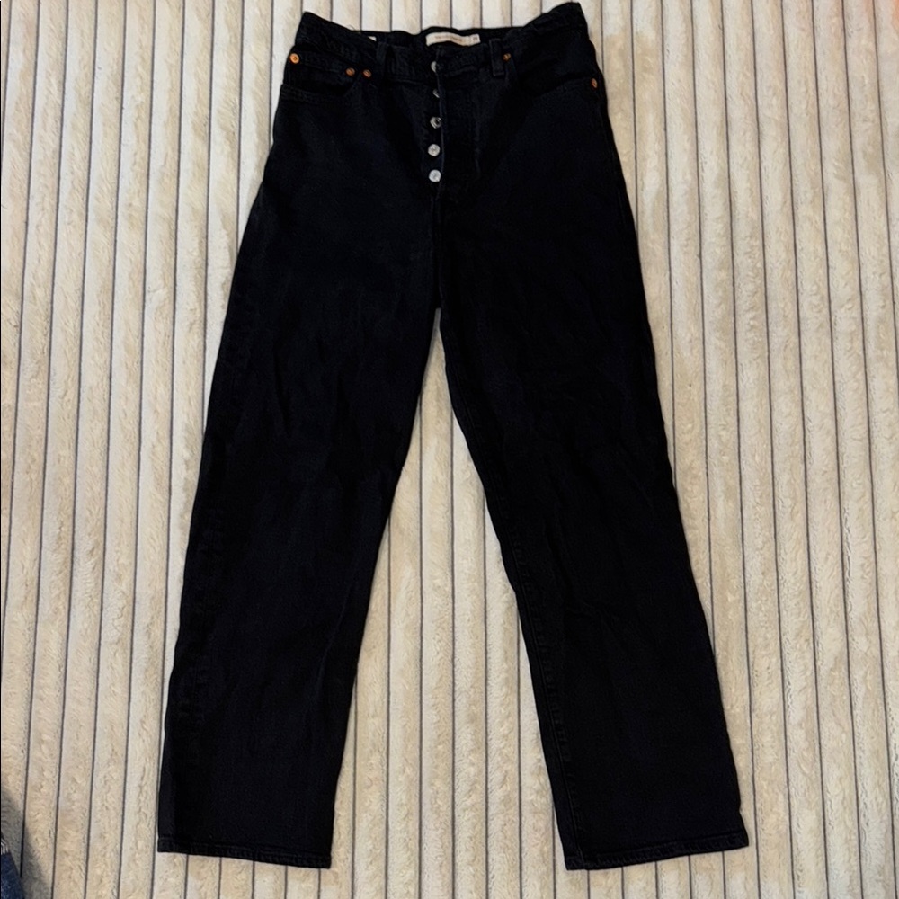 Levi's Black High Rise Denim Jeans